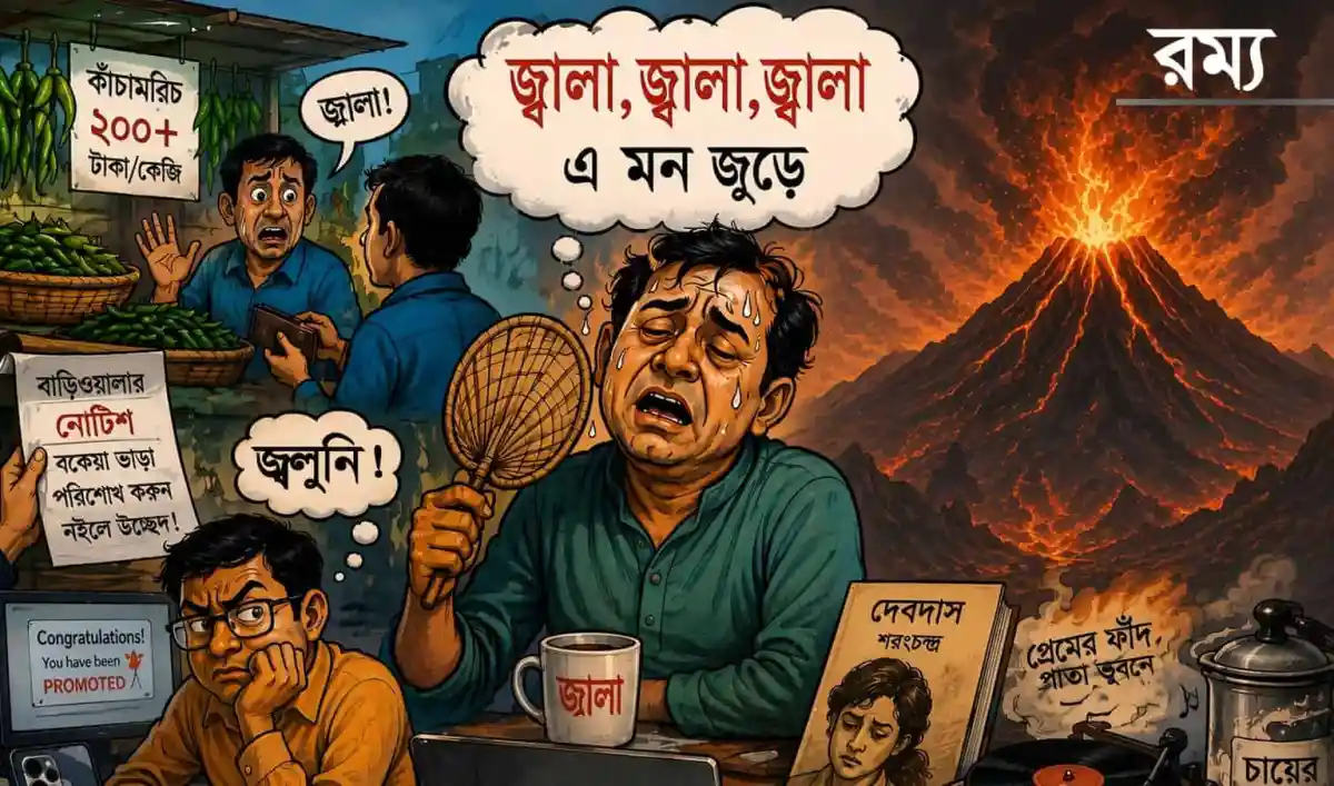 জ্বালা, জ্বালা, জ্বালা এ মন জুড়ে