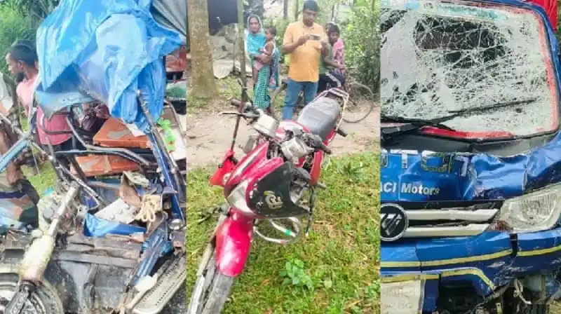 ঠাকুরগাঁওয়ে সড়কে ত্রিমুখী সংঘর্ষে নিহত ২