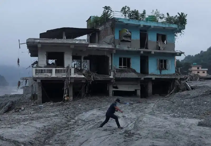 নেপালের বন্যায় ক্ষতিগ্রস্ত ভবন ও উদ্ধার কার্যক্রমের ছবি. Channel i News - চ্যানেল আই নিউজ