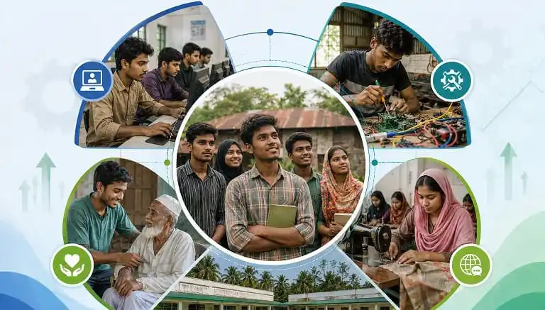 ফ্রিল্যান্সিং-কেয়ারগিভিংসহ যুব প্রশিক্ষণ