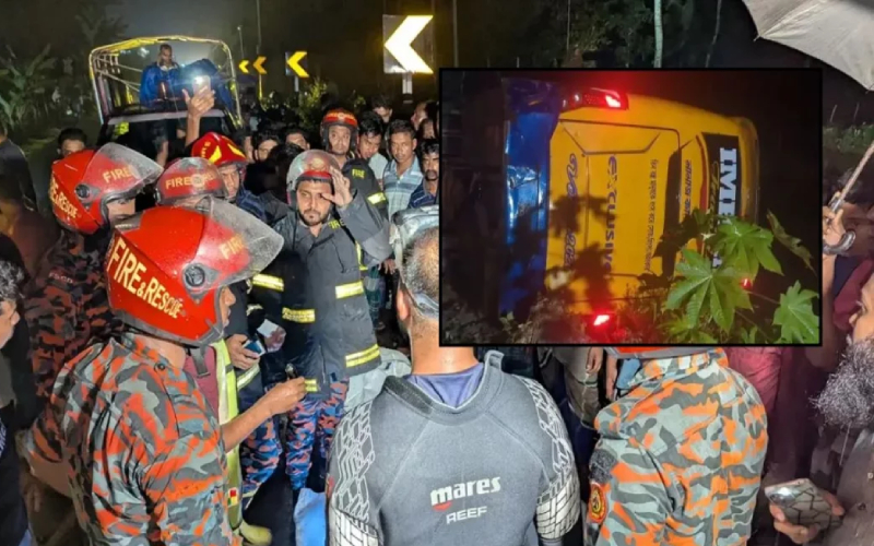 পটুয়াখালীতে বাস-অটোরিকশা সংঘর্ষ, খাদে পড়ে নিহত ৪