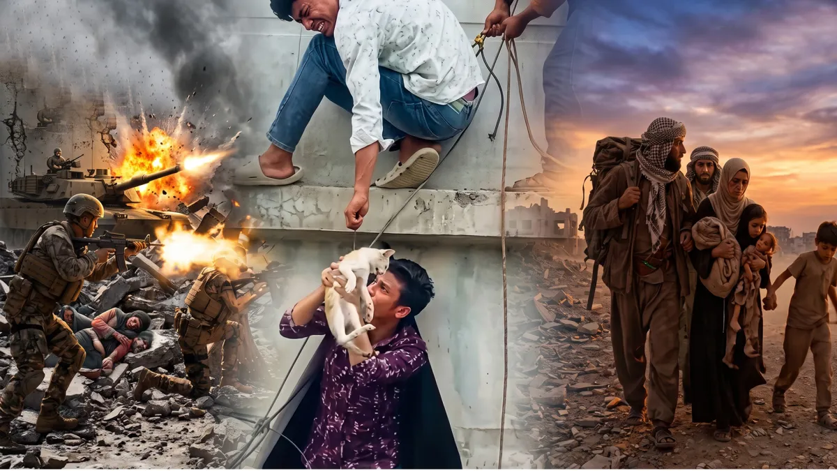 এক বিড়াল, দুই মানুষ!