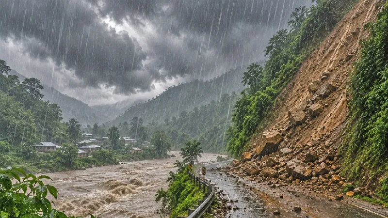 ৫ জেলায় অতি বর্ষণের পূর্বাভাস, ভূমিধসের সতর্কবার্তা