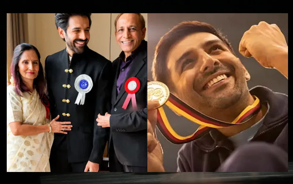 বাবা-মাকে সঙ্গে নিয়ে ‘জীবনের সবচেয়ে বড় মুহূর্ত’ উদযাপনে কার্তিক!