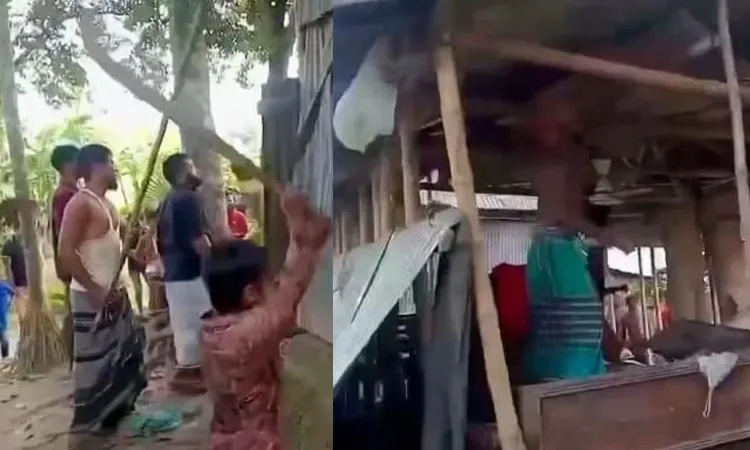 ময়মনসিংহে ছেলেকে জিম্মি করে মাকে দলবদ্ধ ধর্ষণ: প্রধান আসামির বাড়িঘর ভাঙচুর