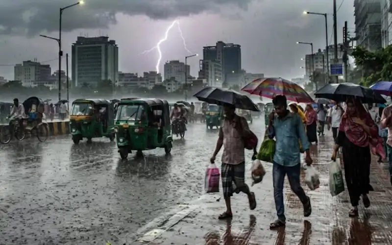 দেশের বিভিন্ন এলাকায় বৃষ্টি ও বজ্রবৃষ্টির পূর্বাভাস