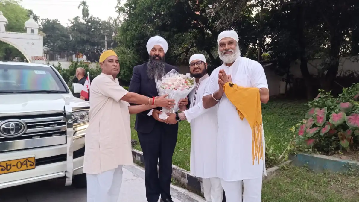 গুরুদুয়ারা নানক শাহী পরিদর্শনে কানাডার প্রতিমন্ত্রী রণদ্বীপ সিং সারাই